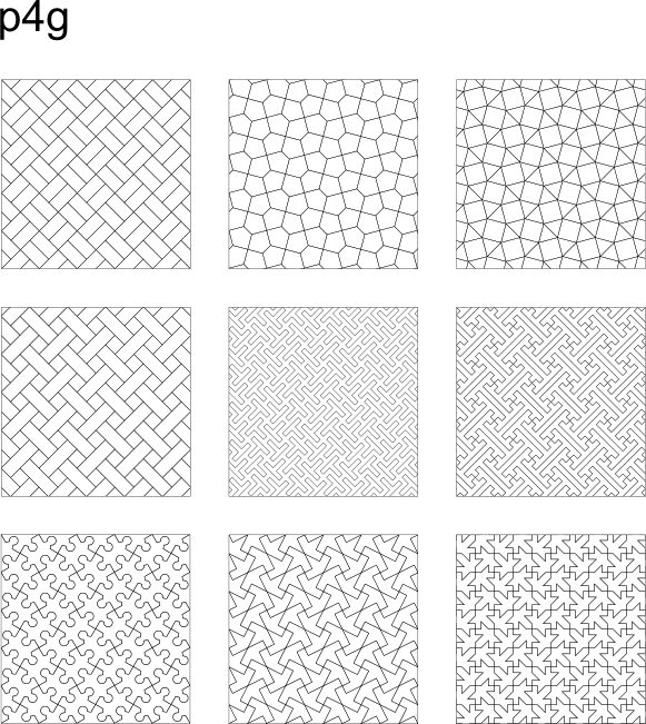 模様展示の標準化 その5 幾何学模様のブログ みずすましの図工ノート