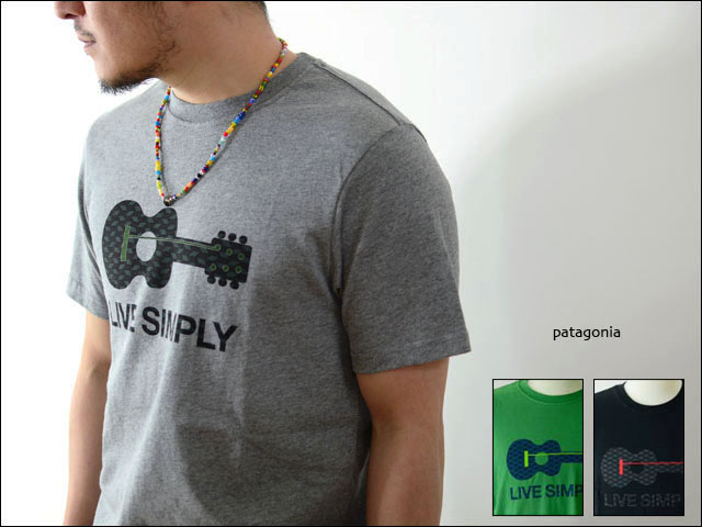patagonia Men's Live Simply Guitar T-Shirt/メンズライブシンプリー 