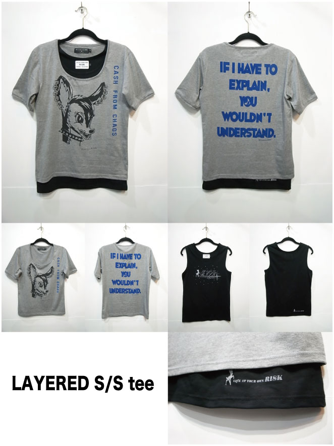「C.BAMBI LAYERED S/S tee」「WET POUCH」WEB SHOPにアップしました。_a0097901_1591631.jpg