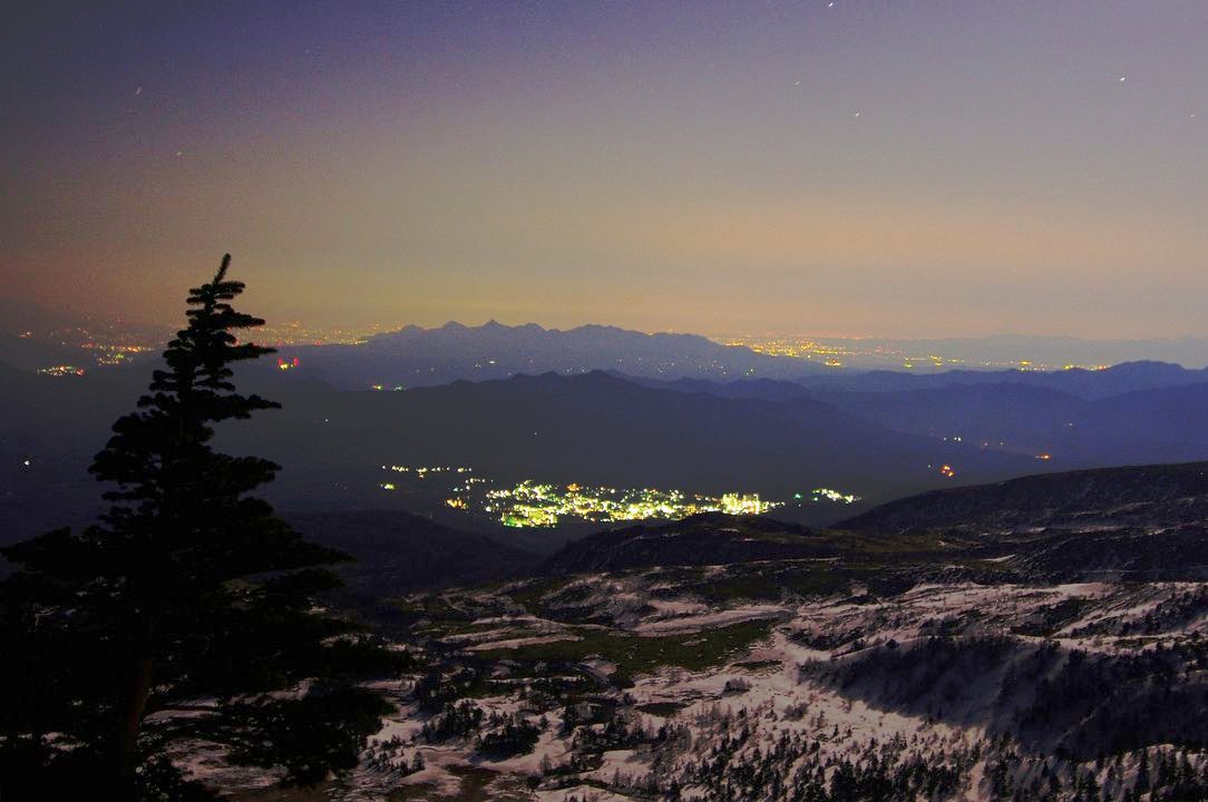 志賀高原・横手山夕日、星景。そして渋峠・月光写真♪_a0031821_1324375.jpg