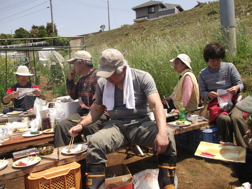 夏野菜の植え付け完了.....今日はバーベキュー_b0137932_215631100.jpg