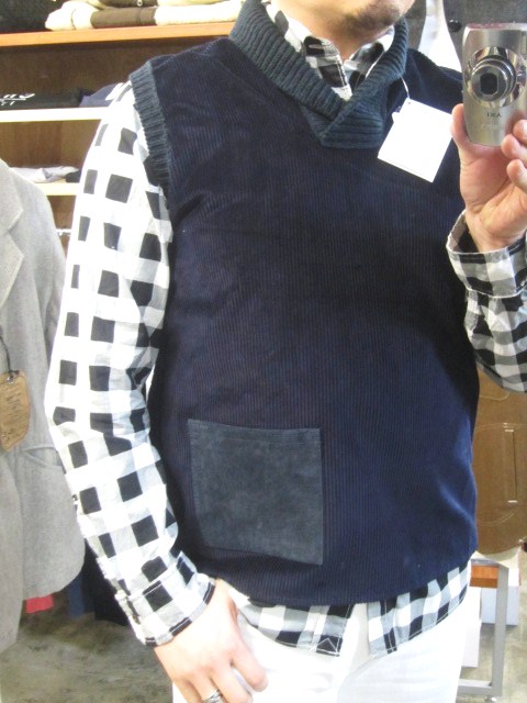 自称も・・・他称も・・・「VEST屋」 StuartAustin Cotton LINEN(麻) KNIT VEST!★!_d0152280_3535187.jpg