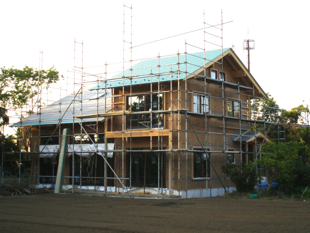 Q1住宅X-3寒川:耐力壁、断熱材_e0054299_12232322.jpg