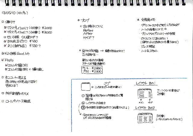 ダイソーノートのその後、あるいはリングノートの楽しい使い方。_f0220714_23571135.jpg