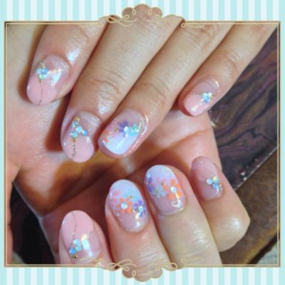 春飛び越えて♪夏だからねっ♪魅せるネイルしましょ_a0300389_16394498.jpg