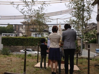 地鎮祭でした!/「ヨガ教室のある家」_e0029115_17152642.jpg