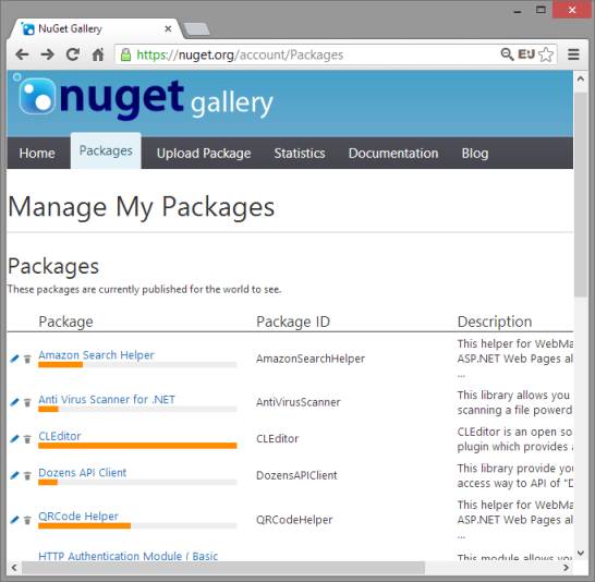 nuget.org の \"Manage My Packages\" ページのダウンロード数をバーチャートで表示_d0079457_2030331.png