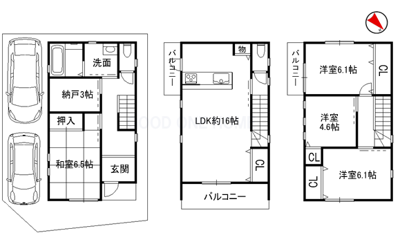 平成22年建築の4SLDK!駐車スペース2台可能!角地物件!_e0251265_1617319.png