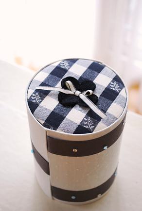 カルトナージュ ボックス、3作品 カルトナージュ】三段のマジックボックス【生徒作品