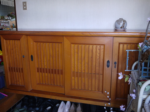 和テイストNational 松下電工 下駄箱 リメイクやDIYにも 引き取り可 引き取り限定 松下電工 レトロ下駄箱 和テイストNational 松下