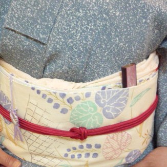 葵の着物の野田淳子さん・葵の帯の岡山のお客様。_f0181251_1571197.jpg