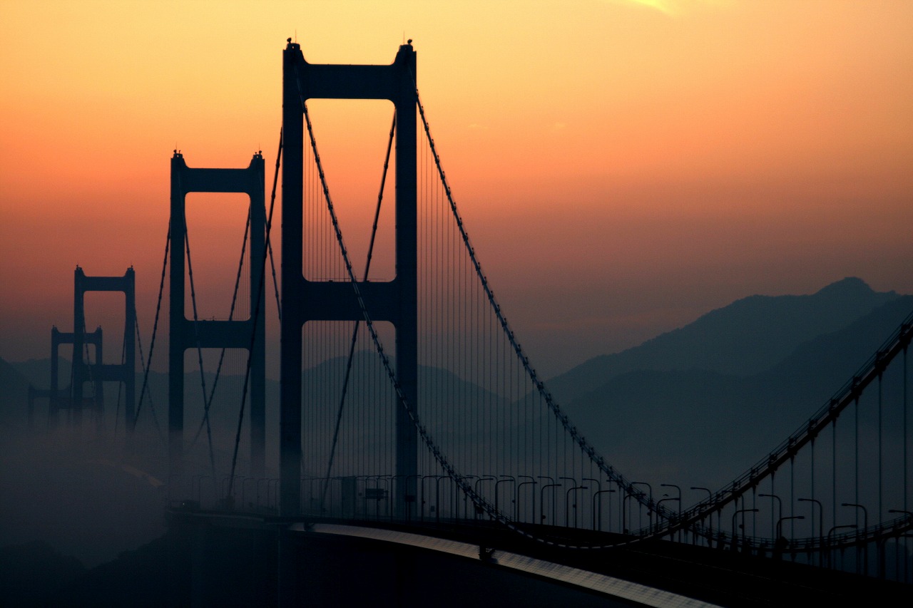 　　　　　　　　　黎　明　　　　～　来　島　海　峡　大　橋　～_b0090809_2032778.jpg