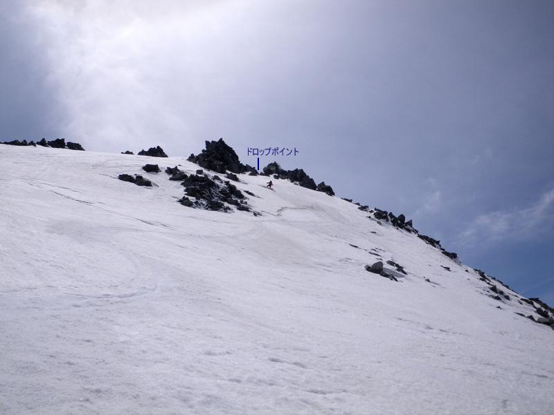 鳥海山 祓川からの北斜面滑降 ２０１３年５月１８日 ソロで生きる