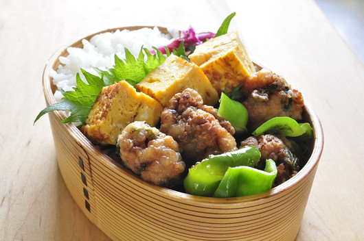 豚シソ唐揚げ弁当_b0171098_813928.jpg