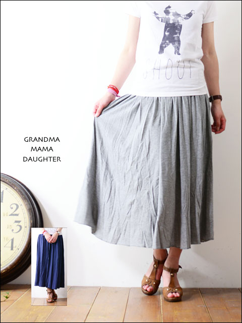 GRANDMA MAMA DAUGHTER [グランマ・ママ・ドーター] カットロングスカート [GC311081]_f0051306_21381427.jpg