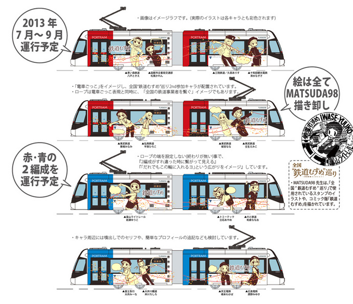 この夏 H25 鉄道むすめラッピング電車 が富山ライトレールで運行 7月 9月運行予定 蜃気楼の如く