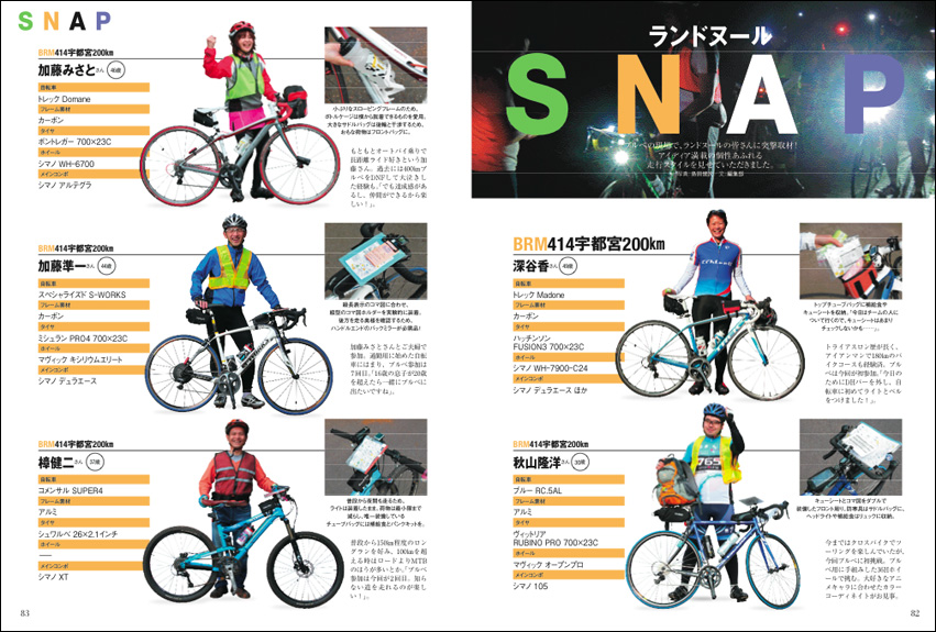 適切な価格 RANDONNEUR ランドヌール Vol.3 ブルベ装備大全 魅力と完走ノウハウ