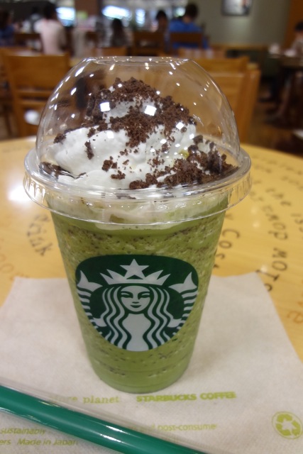 スタバ チョコレートブラウニー抹茶クリーム フラペチーノ Mariuroko