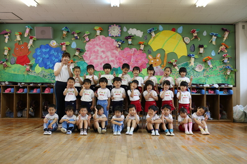 6月の壁面 美木多幼稚園からのお知らせ