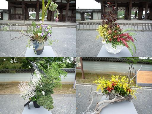 御室流いけばな展へ・美しいお花と素晴らしい建物。_f0181251_1618165.jpg