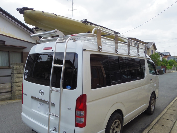 ４×４マチヤマさんのキャリア（カヌー載せてみました ...