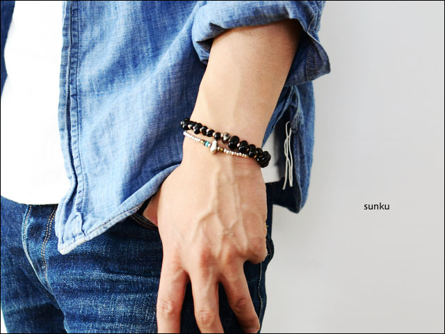 Sunku 39 [サンク] ONYX BRACELET LARGE  [SK-032-BLK] _f0051306_1756466.jpg