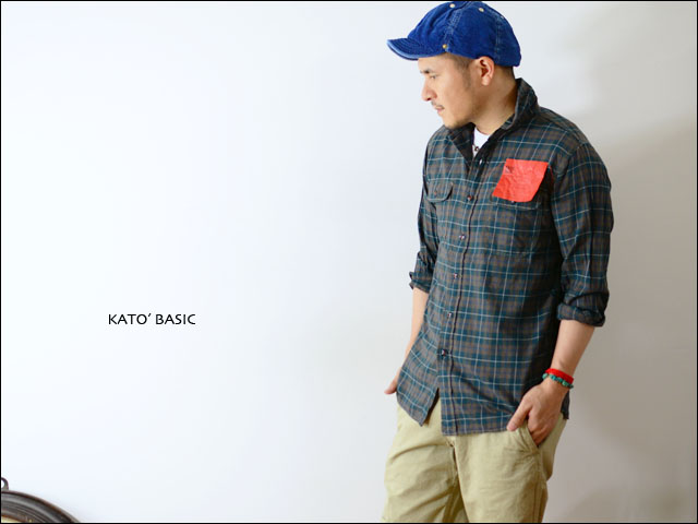 KATO\' BASIC [カトー ベーシック] CHECK WORK SHIRT 303.BROWN [BS230078]_f0051306_1810218.jpg