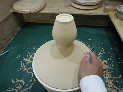 磁器の大きめ花器製作_d0195183_2254686.jpg