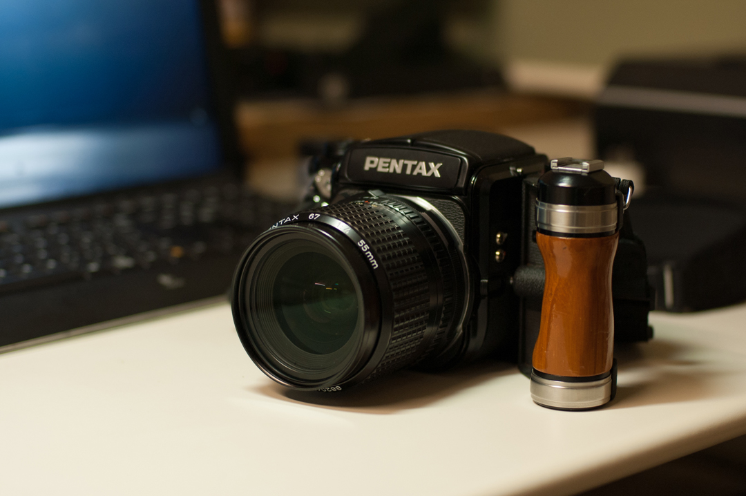 PENTAX - 希少品 元箱付き ペンタックス 折りたたみピントフード 67 Ⅱ 新同品 PENTAX 67 II ペンタックス67 折りたたみピントフード 67