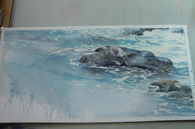 海 水彩画_f0176370_7441186.jpg