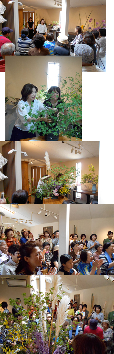 花と器展 本日はお花のデモンストレーション_e0109554_21474675.jpg