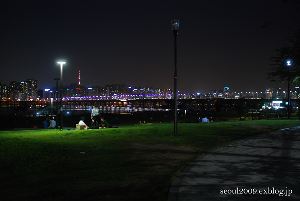 汝矣島漢江公園の夜景_e0166398_22135326.jpg