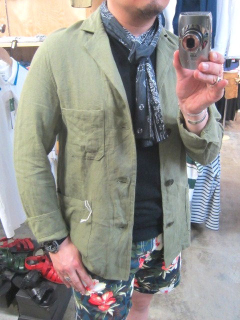 今時期に◎ 夏JACKET STYLE (By Yarmo 麻JACKET)。。。STYLE SAMPLE 130!★!_d0152280_014117.jpg