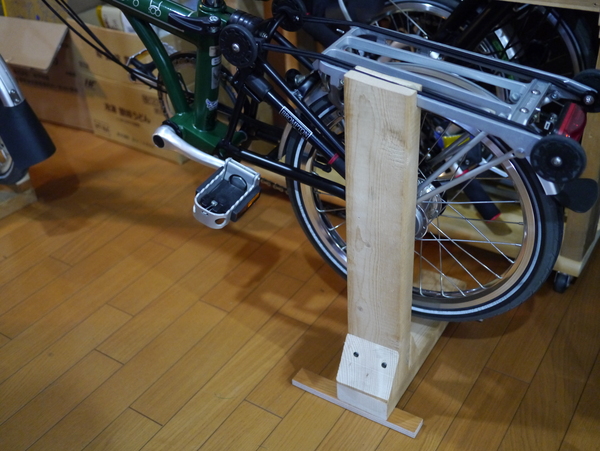自転車 メンテナンス スタンド 自作 木製