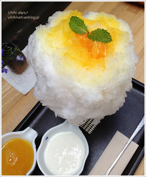 霧原 夏みかんレアチーズのかき氷 葉山 うひひなまいにち 霧原 夏みかんレアチーズのかき氷 葉山 うひひなまいにち