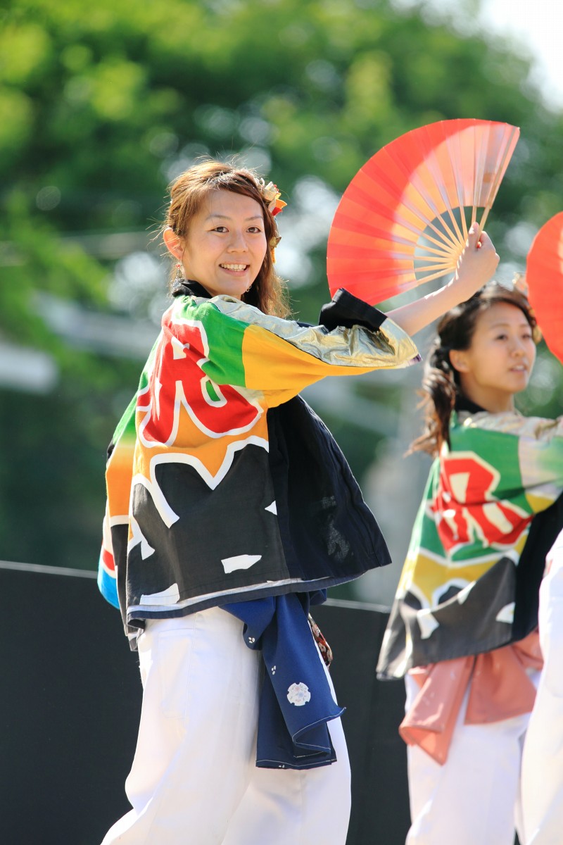 第１３回　よさこいinおいでん祭　「勝山組」さん_b0219745_0164653.jpg