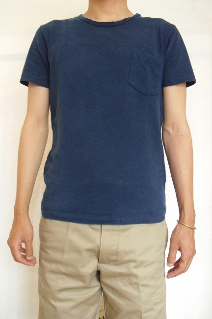 INDIGO DYED CREW POCKET S/S_f0268382_15363863.jpg