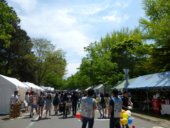 北大祭の中をノルディック!_d0198793_17274554.jpg