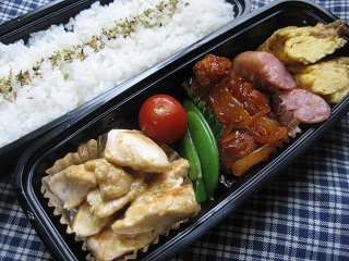 鶏のカレーマヨ焼き弁当_e0175021_17473529.jpg