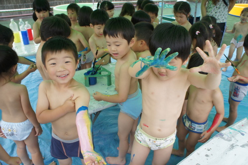 幼稚園 ボディペイント ボディペインティング : 美木多幼稚園からのお知らせ