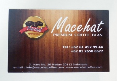 メダンのコーヒー屋さん　『Macehat Premium Coffee Bean』　＠Medan_a0216003_2084832.jpg