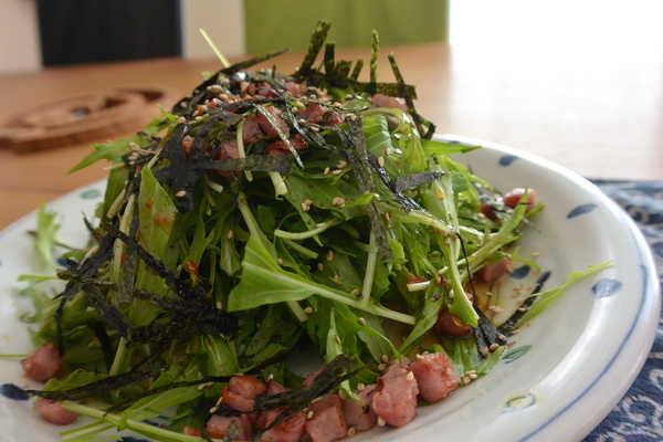 水菜とベーコンのサラダ Kei S Chuchichaestli 水菜とベーコンのサラダ Kei S Chuchichaestli