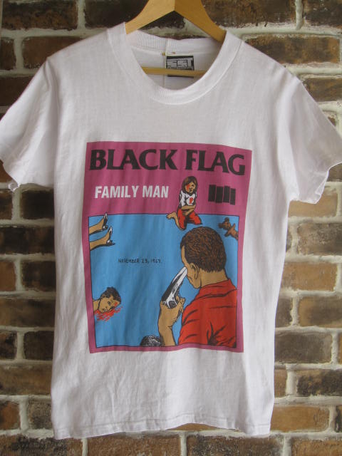 ハードコアパンクバンドBLACKFLAGレイモンドペティボンミッキーTシャツ