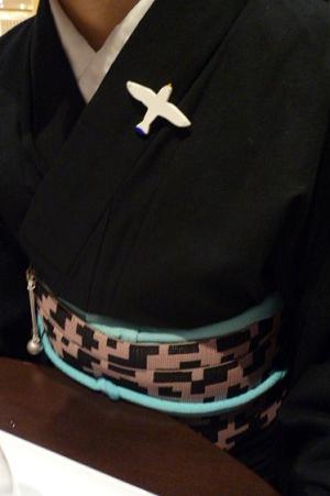 竺仙にオーダー帯・かもめのブローチのお客様。_f0181251_14532433.jpg