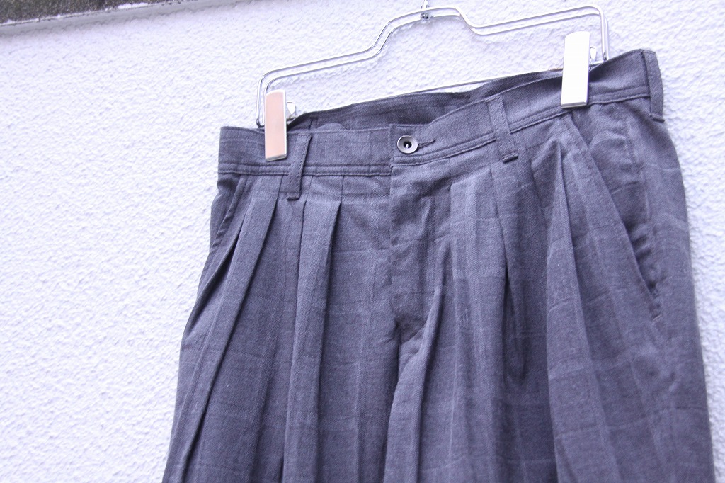 SHAREEF BLOCK JQ CHECK WIDE PANTS_f0212574_21113075.jpg