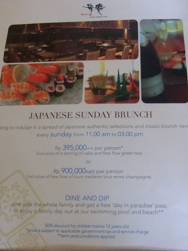 Sunday Brunch At Benkay -弁慶- @ Nikko Bali Resort&Spa (\'13年5月)_a0074049_23563651.jpg