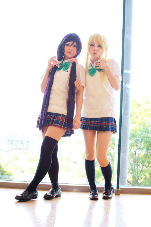 東條希 隼壬きゃら さん 絢瀬絵里 舞和ひので さん ラブライブ 夏服 Over Zenith