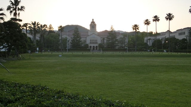 関西学院大学新月池の可愛いカルガモ、関西学院大学の美しい庭、橋下代表教育環境を関西学院大学で学べ_d0181492_9225188.jpg