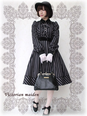 オンライン価格 victorian maiden レジメンタルストライプドレス