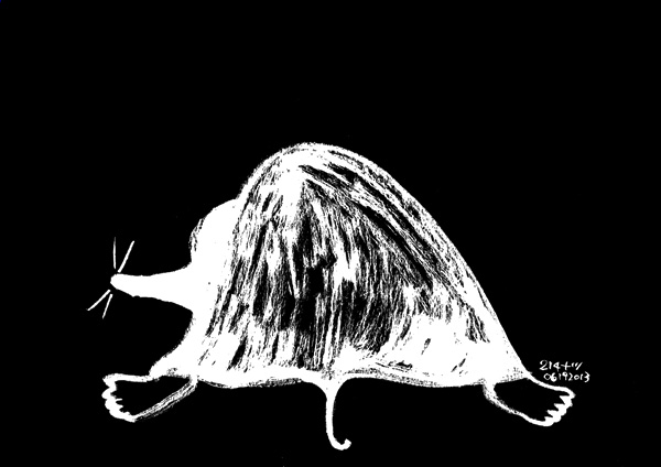 Aesop\'sFables　イソップ寓話集より：214a:土竜....モグラ_e0026053_1021394.jpg